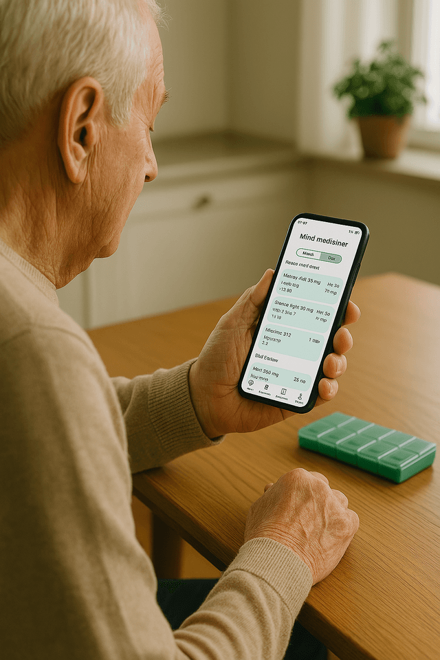 Bruker holder Tablaid-appen