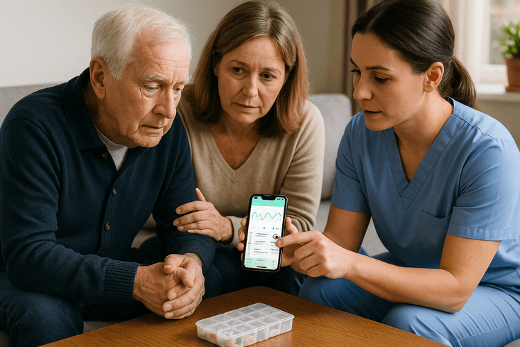 Helseteam ser på data